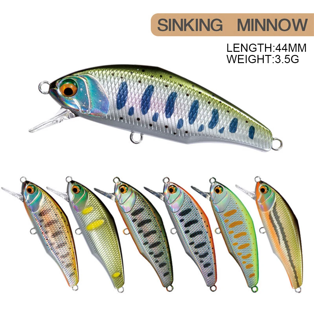 Mini Wobbler Jerkbait 4,4 cm – Hundimiento rápido para trucha y lubina - imagen 2