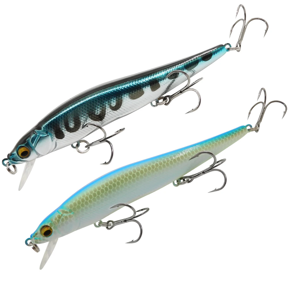 ESFISHING-señuelo de pesca wobbler Jerkbait, 11cm, 15g, 0-1,2 m, pececillo profesional, cebo Artificial duro, aparejos de pesca, visión de vibración - imagen 5