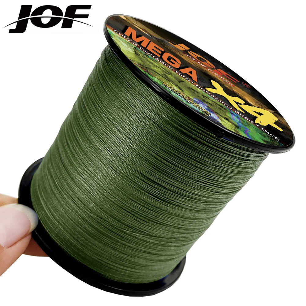 JOF 4 hilo de pescar trenzado 500M 300M multifilamento PE 4 hebras cable de pesca 10LB-80LB fuerte tecnología japonesa - imagen 3