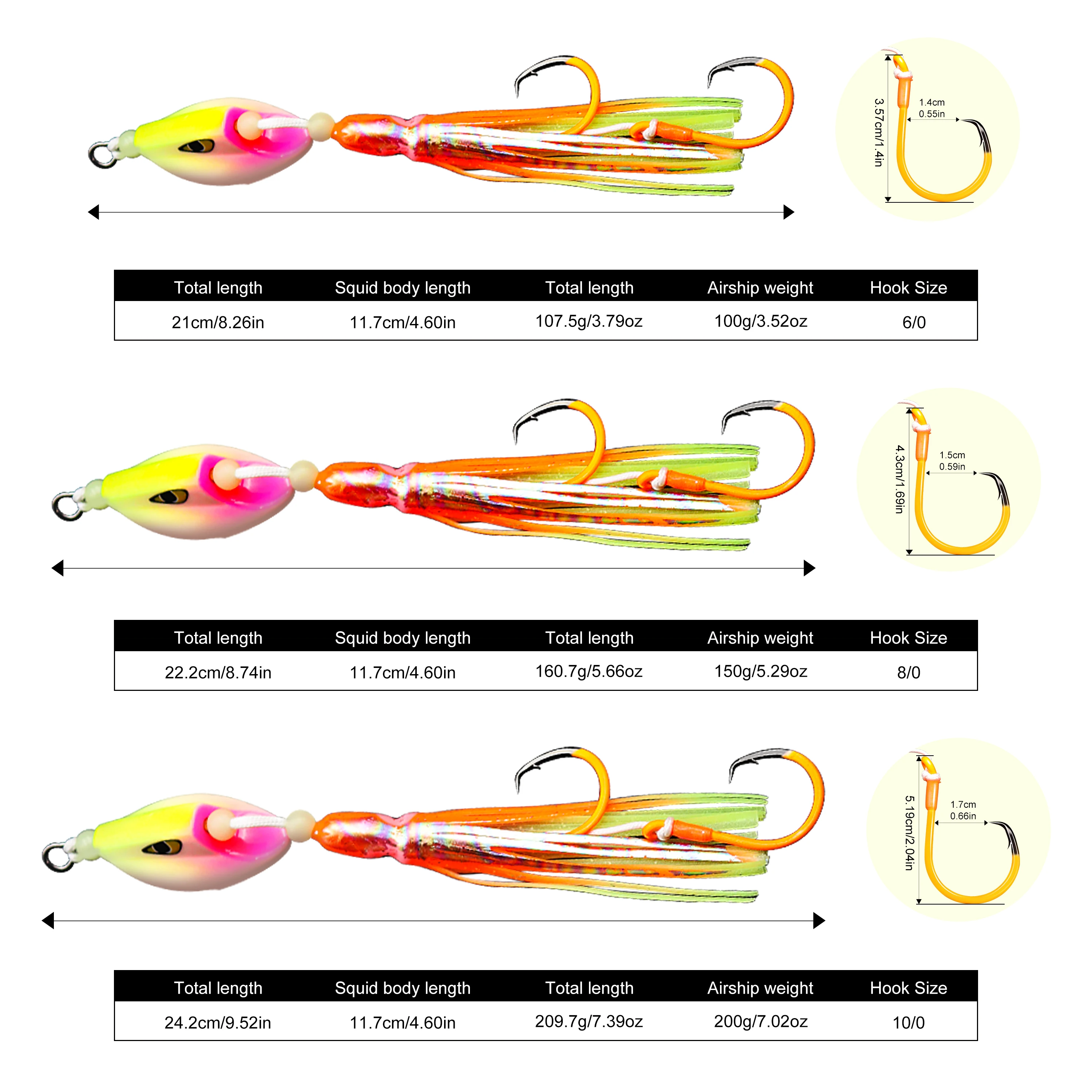 ZYZ-ganchos de cuerda JIG para pesca en el mar, 100g, 150g, 200g, señuelo de pesca en barco de aguas profundas para atún, Marlin, pez espada, aparejos de cebo de agua salada - imagen 4