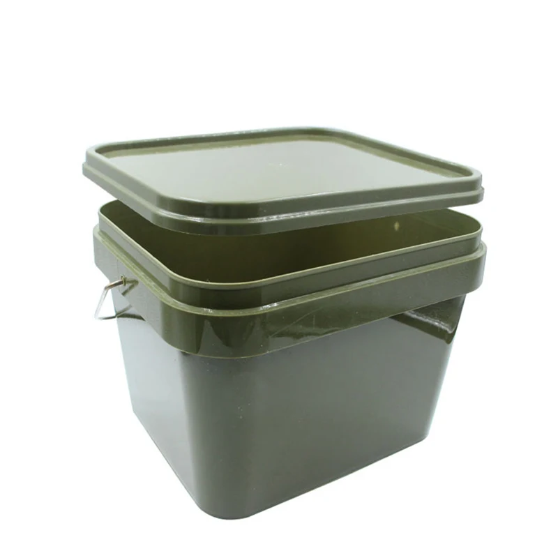 Caja de aparejos JSFUN, Cubo de pesca de carpa, pesca al aire libre, contenedor de mezcla de cebo portátil, solución de almacenamiento de pesca de cebo de carpa - imagen 3