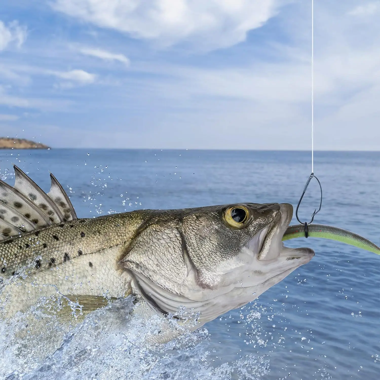 10 Uds. Nuevos anzuelos de pesca de acero rico en carbono con diseño inferior antienganches-anzuelos individuales para pescar con protección dental - imagen 4