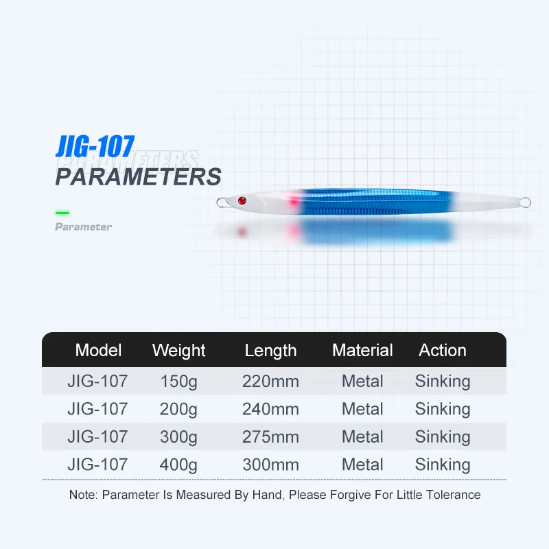 OBSESSION J107 señuelo de pesca de Jigging rápido de Metal 160g 200g 300g 400g señuelo de pesca de Metal de agua salada cebo duro Artificial de orilla - imagen 3