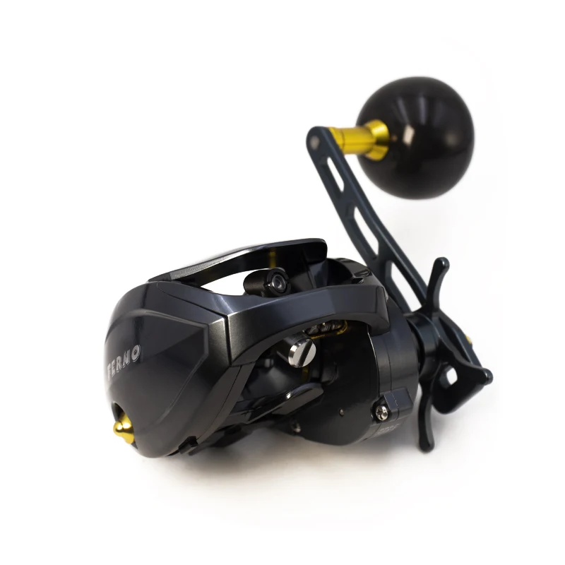 ZYZ carrete de fundición larga, relación de velocidad 6,4: 1, arrastre máximo 15KG, cuerpo de fibra de carbono ultraligero de alta resistencia, rueda de Baitcast para pesca en el mar - imagen 2