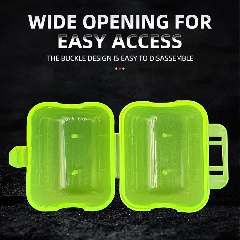 Protector de anzuelos de calamar de plástico, cubierta de anzuelos de camarón de madera de 3 tamaños, funda transparente para anzuelo de pesca, accesorio de pesca, 15 Uds. - imagen 4