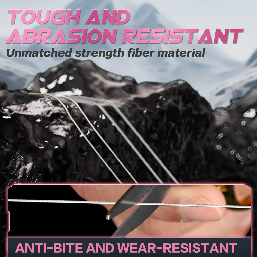 ZUKIBO trenza de hielo Micro pesca en hielo hilo de pescar trenzado suave, Zero Memory Super Stong Pro Grade Power línea trenzada de hielo 100m - imagen 4