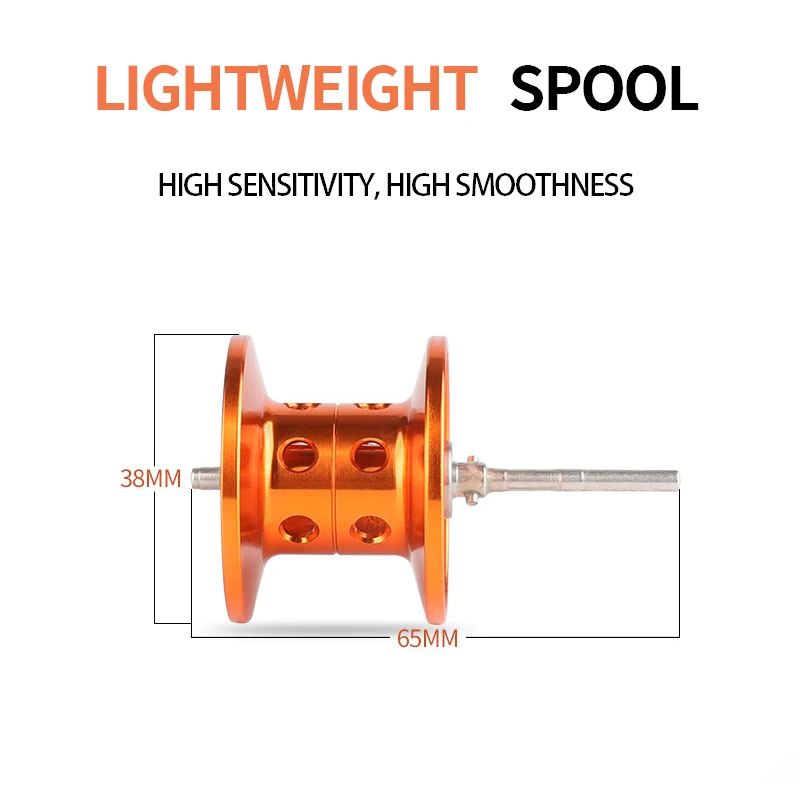 Carrete ligero de Metal para pesca, rueda de Baitcasting de alta velocidad, arrastre máximo de 8kg, relación de engranaje 6,3: 1 - imagen 4