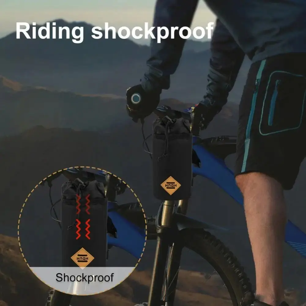 Bolsa para botella de agua, bolsa para manillar delantero de bicicleta, bolsa aislante, almacenamiento, bolsa para vástago de manillar de bicicleta, accesorios para alforjas, bolsa para ciclismo