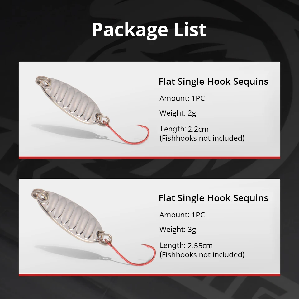 KastKing-señuelo de cuchara biónico con lentejuelas, juego de cebo de pesca pequeño con lentejuelas para agua dulce y mar - imagen 3