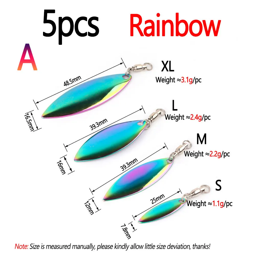 5PCS Rainbow A