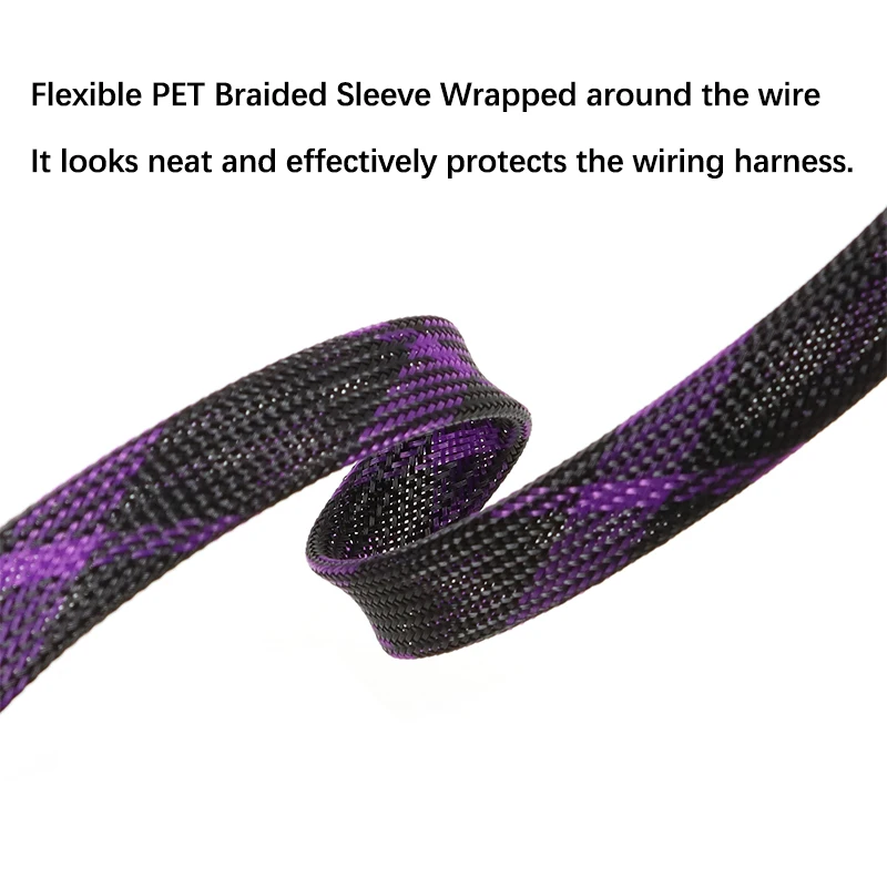 Funda de cable expandible de 2 mm - 30 mm PET trenzada de alta densidad con aislamiento flexible Funda protectora para cables 1 ~ 50 metros - imagen 4