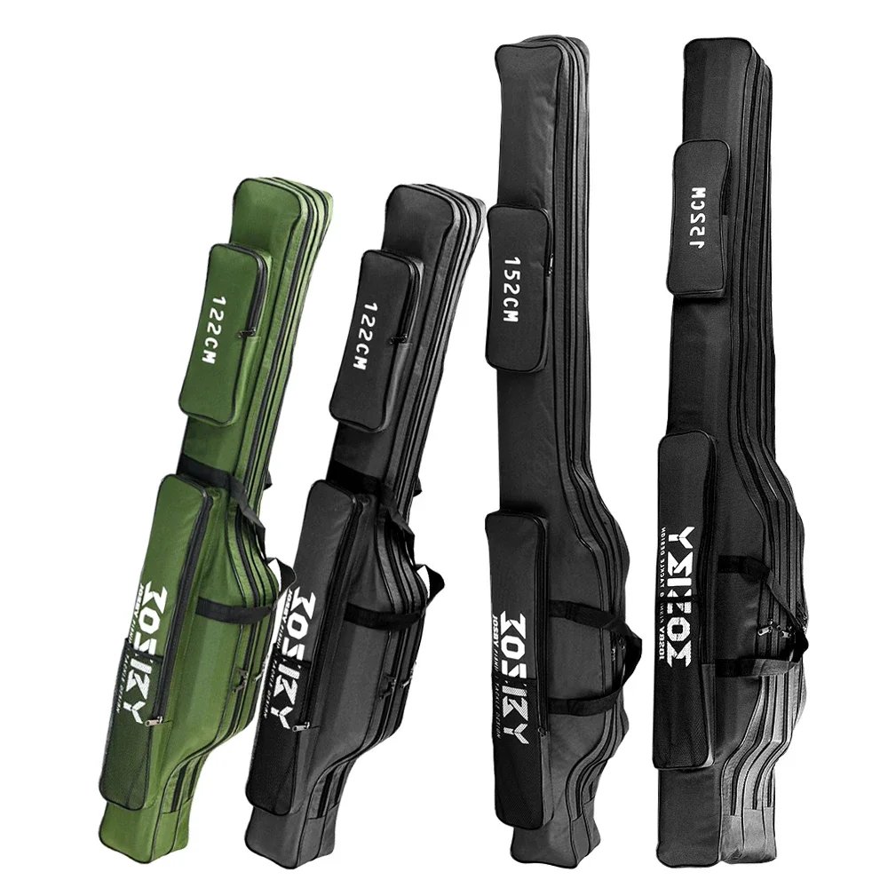 Bolsa plegable portátil para carrete de pesca, estuche multifuncional para aparejos, mochila impermeable para exteriores, 122CM, 152CM, 182CM - imagen 2