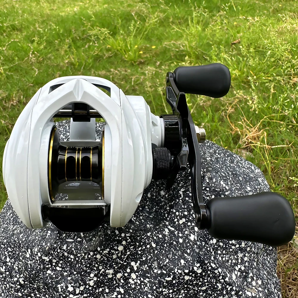 Carrete de pesca Baitcasting de larga distancia, potencia máxima de 10kg/22LB, alta velocidad 7,1: 1 con sistema de freno magnético, aparejos de pesca - imagen 3