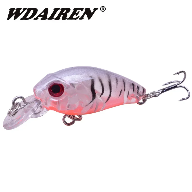 Señuelo de Pesca Topwater Crankbait, 4,5 cm, 3,5g, Wobblers de plástico, cebo duro Artificial con anzuelos, Lucio, aparejos de Pesca, 1 ud. - imagen 4