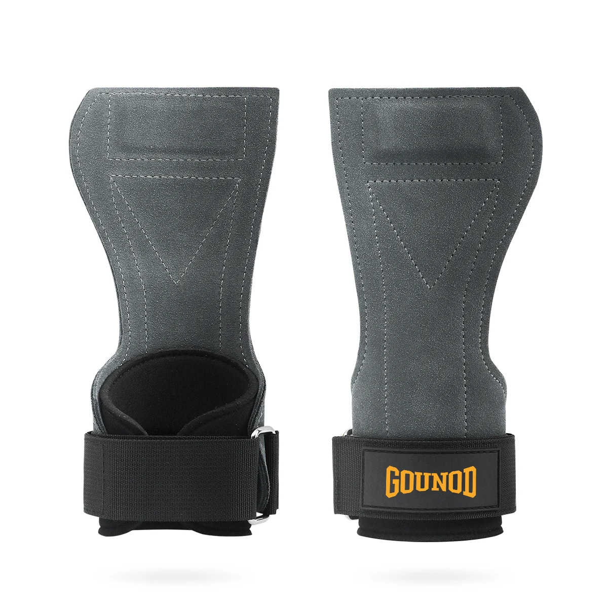 Protección de palma de piel de vaca, equipo de protección de muñeca antideslizante resistente al desgaste, cinturón potenciador de levantamiento de pesas para Fitness, dominadas de peso muerto - imagen 3