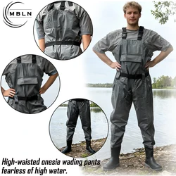 Pantalones impermeables transpirables 170T de nailon con correas