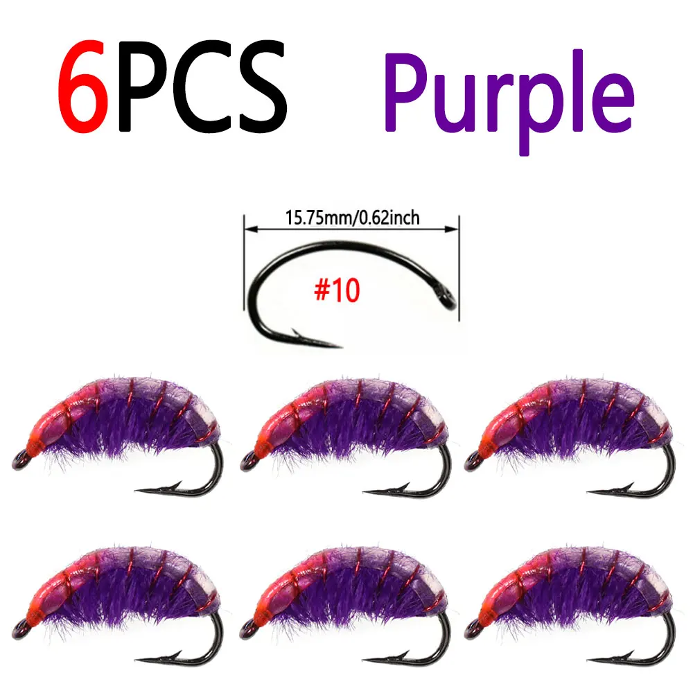 6PCS Purple