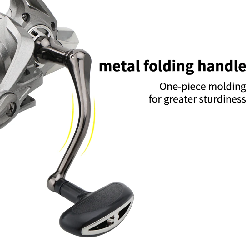 Carrete de Pesca Giratorio Huidiao NGK-II 8000-14000, Potente Carrete de Pesca con Arrastre Máximo de 25 kg, 6+1BB, Lanzamiento a Larga Distancia para Pesca de Grandes Capturas - imagen 5