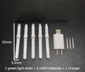 5 green and 1 usb