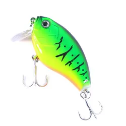 Hengjia 1 Uds señuelo de pesca con manivela cebos duros artificiales 6CM 17G Crankbait Jerkbait Wobbler aparejos de pesca buenos anzuelos aparejos