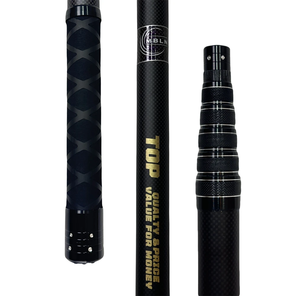Marca MBLN, longitud Total de 328 cm/129 pulgadas, ultraligera Total 414g, red de aterrizaje portátil, mango de red de carbono, cabezal de red de aleación de aluminio - imagen 3