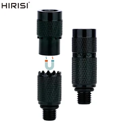 Hirisi 2 uds pesca de carpa conector de cambio rápido adaptador de aluminio AQ215 para alarmas de pesca de carpa palos bancarios accesorios de pesca