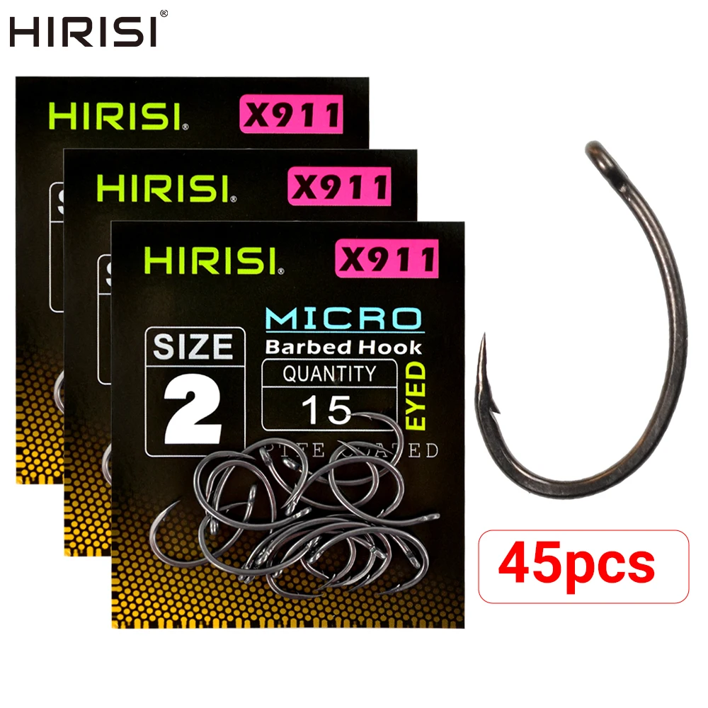 Anzuelos Hirisi de carburo con micropúas PTFE – Carpa