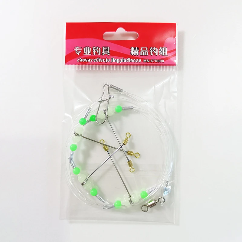 Equipo de pesca PD, anzuelos tándem para pesca en el mar, accesorios Tenpin de aguas profundas, juego completo de sedal de nailon, juego de pesca Tenpin de calabaza - imagen 5