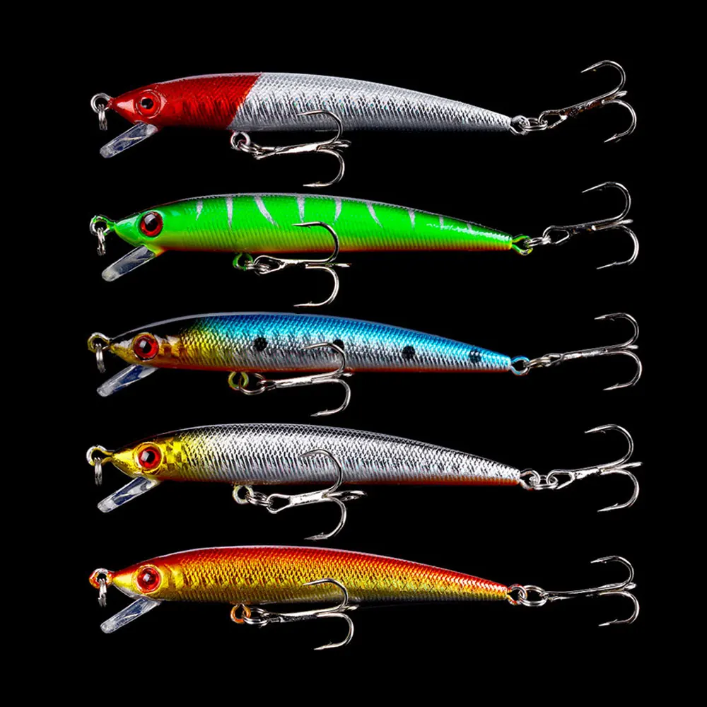 Señuelo de Pesca duro para pececillos, cebos artificiales de lubina, 1 piezas, 5cm, 6g - imagen 4