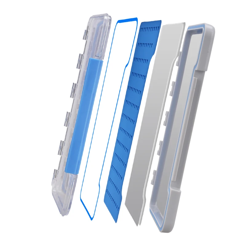 HISTAR-anzuelo para moscas, almacenamiento de PC + ABS, fuerte atracción magnética, ranuras para anzuelos precisas gruesas, caja de aparejos de pesca transparente e impermeable - imagen 5