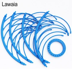 Anillo de red de pesca con mosca Lawaia, diámetro del anillo de red de lanzamiento manual 46cm, anillo de red de captura de peces, anillo de pesca con mosca de red fundida