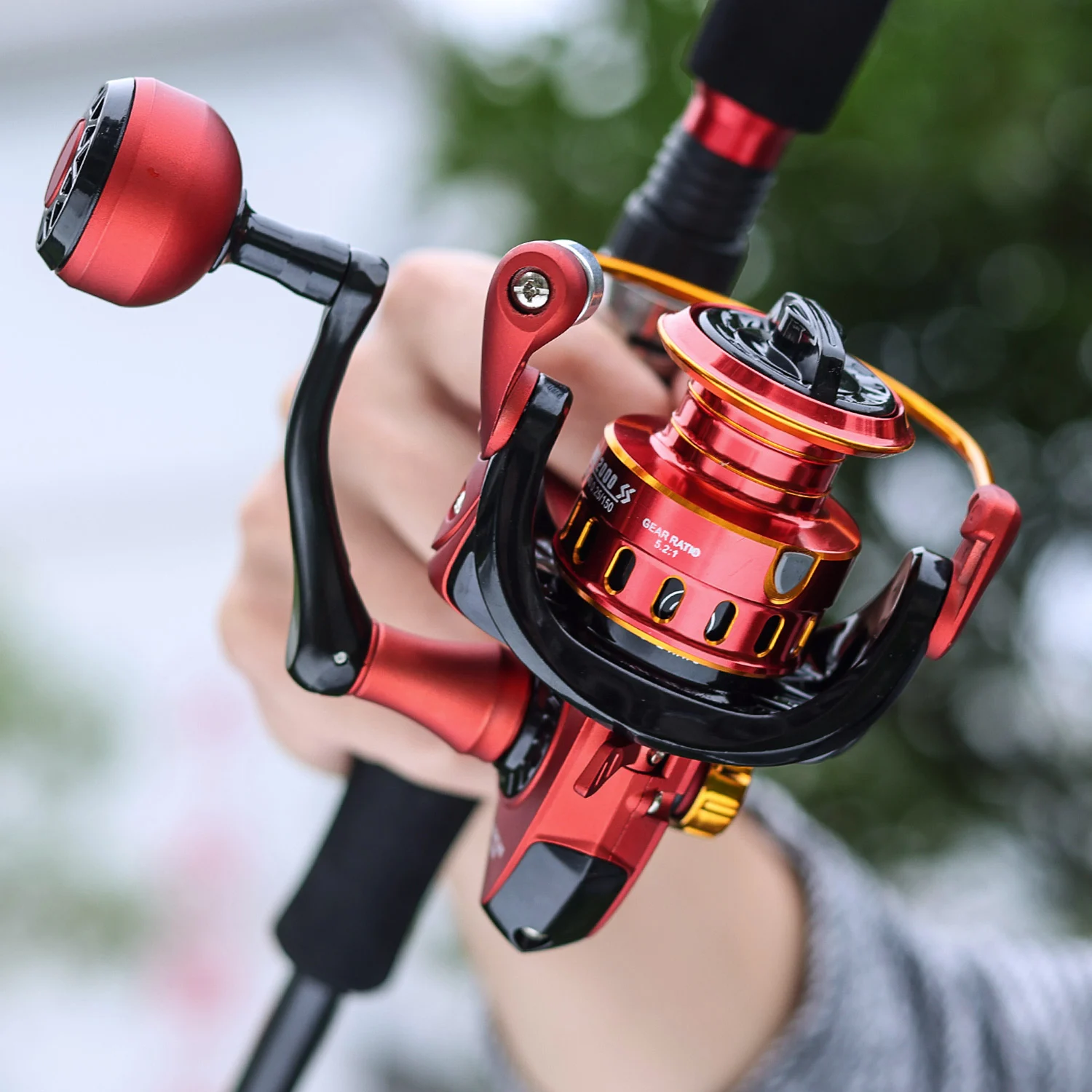 Sougayilang Carrete de Pesca – Aleación Aluminio para Lubina y Lucio - imagen 3