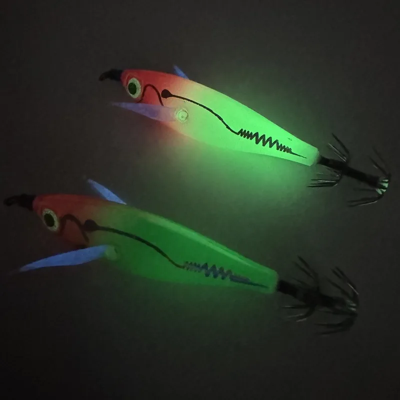 Señuelo luminoso calamar artificial 80mm para pesca marítima - imagen 4
