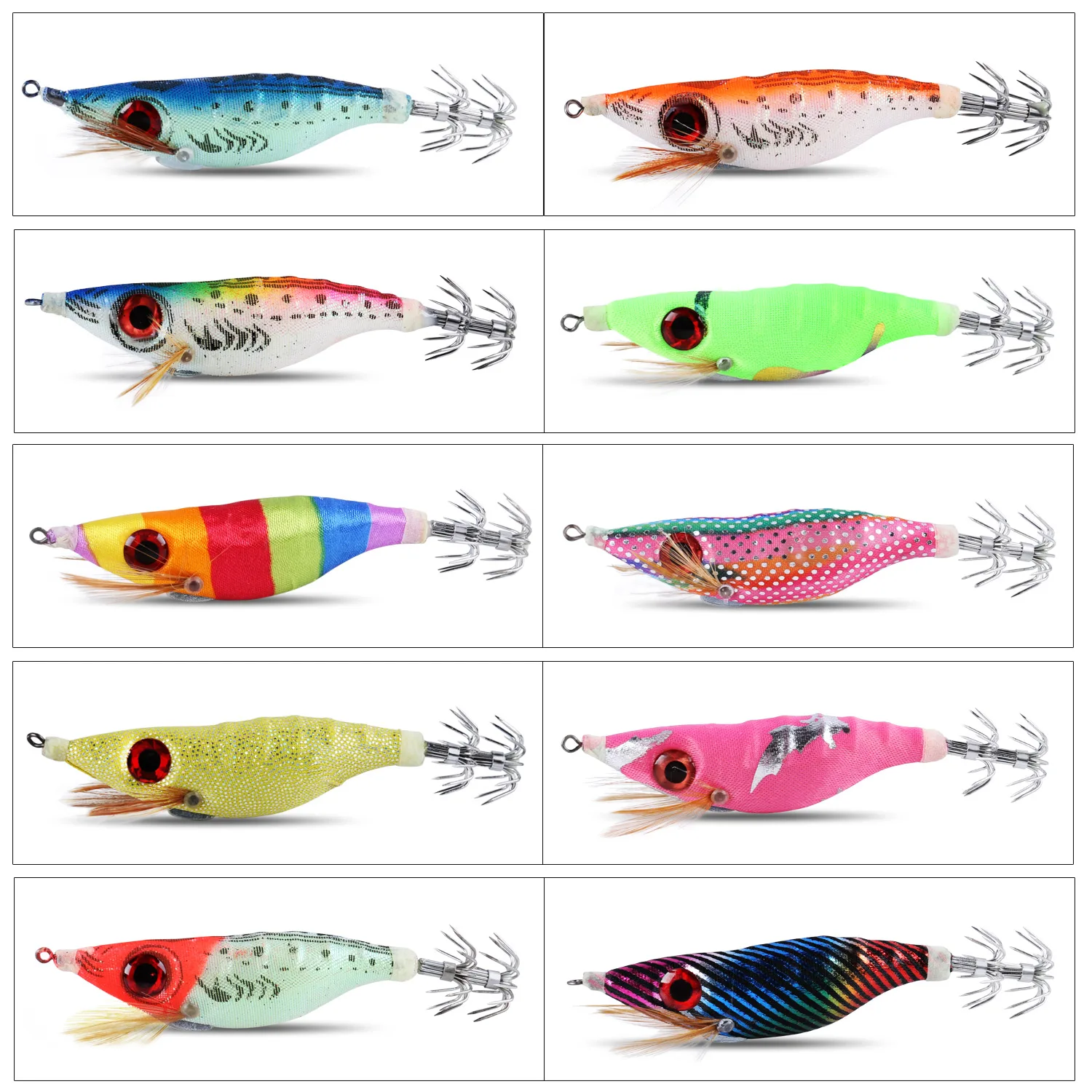 Señuelos Sougayilang con ojos 3D – Plomados fluorescentes para agua salada - imagen 2