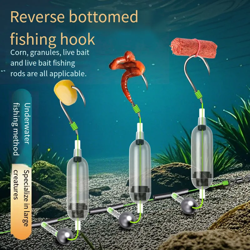 Anzuelos Iseni con Púas para Aparejo de Pelo – Pesca de Carpa - imagen 3