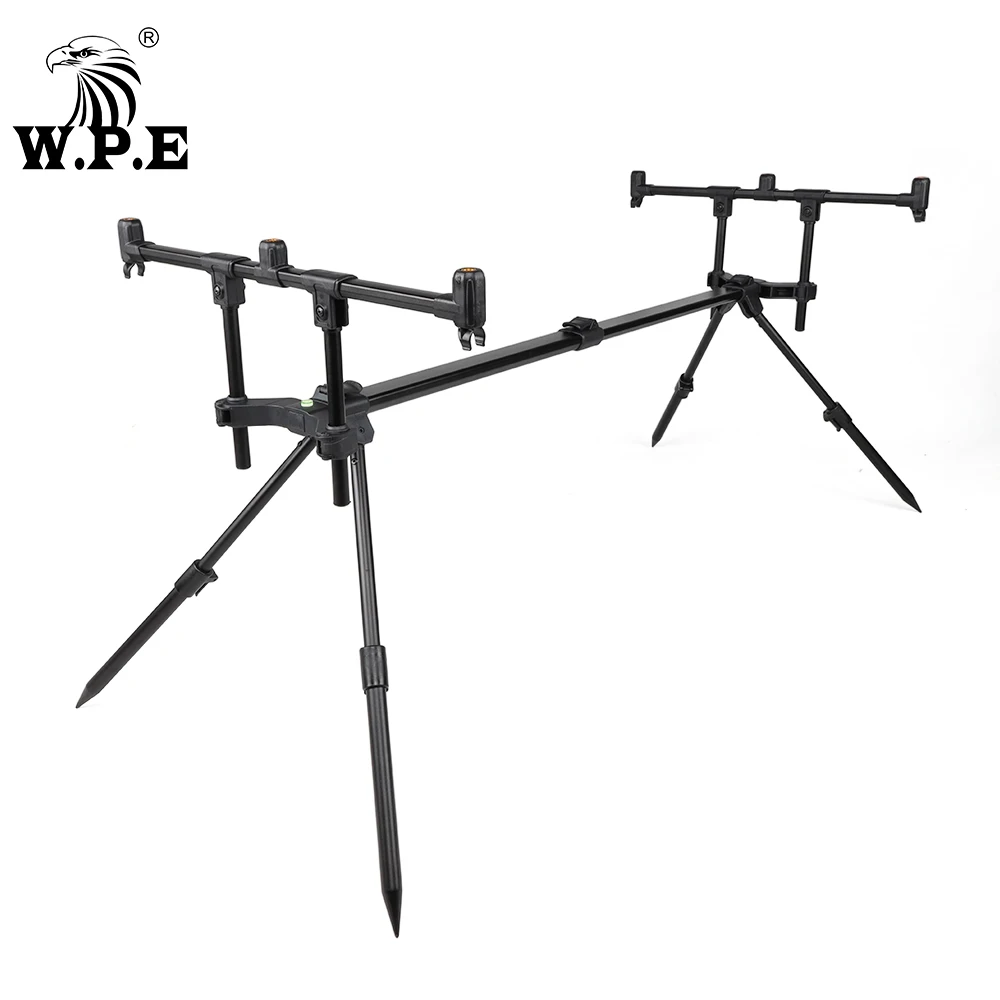 Soporte para caña de pescar de carpa W.P.E, soporte para caña plegable retráctil ajustable, soporte para caña de pescar, accesorios de pesca - imagen 2