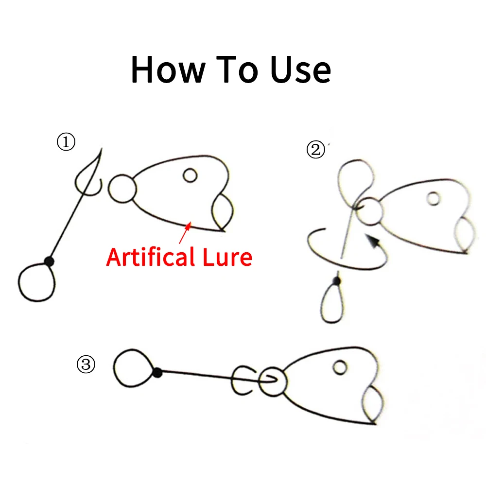 LIONRIVER 100pcs Stainless Steel Fishing Spring Clips Strengthend Quick Change Snaps Fishing Lure Rig Connector Accessories - imagen 4