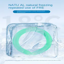 Enfriador tubular de cuello con gel refrigerante para pesca