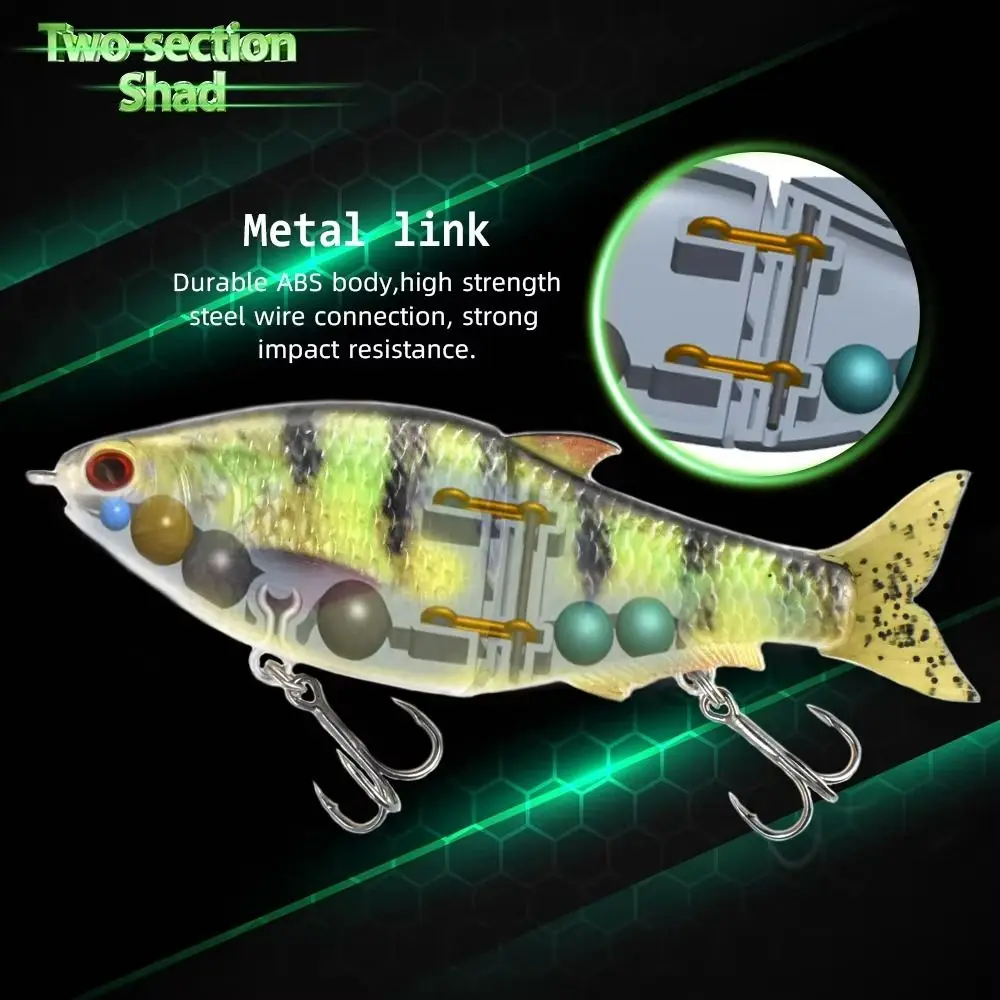 Vida como 16cm 50,4g señuelo de pesca Metal articulado cola de Pvc suave señuelo articulado escamas de pescado tallado a mano señuelo de pesca - imagen 4