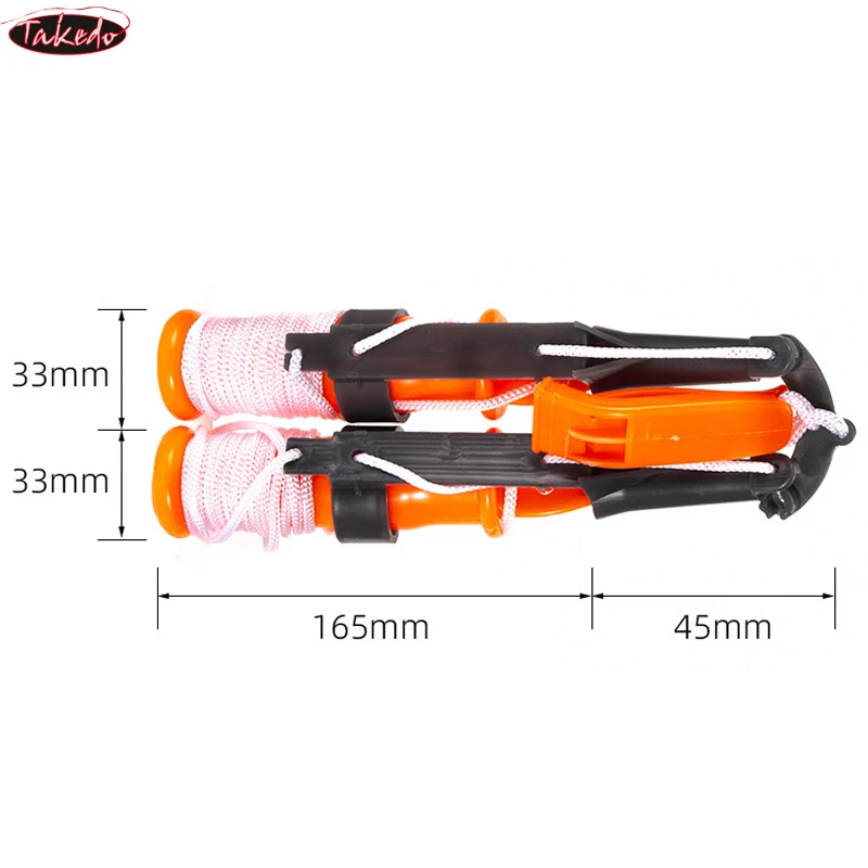 TAKEDO-punzón de hielo portátil con silbato y cordón, garra de rompecabezas Pik-of-life para pesca en hielo, rescate, aparejos de pesca en hielo de seguridad - imagen 4
