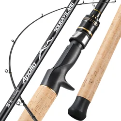 Caña de pesca Sougayilang de carbono 2.1 m – Mango de madera para carpas