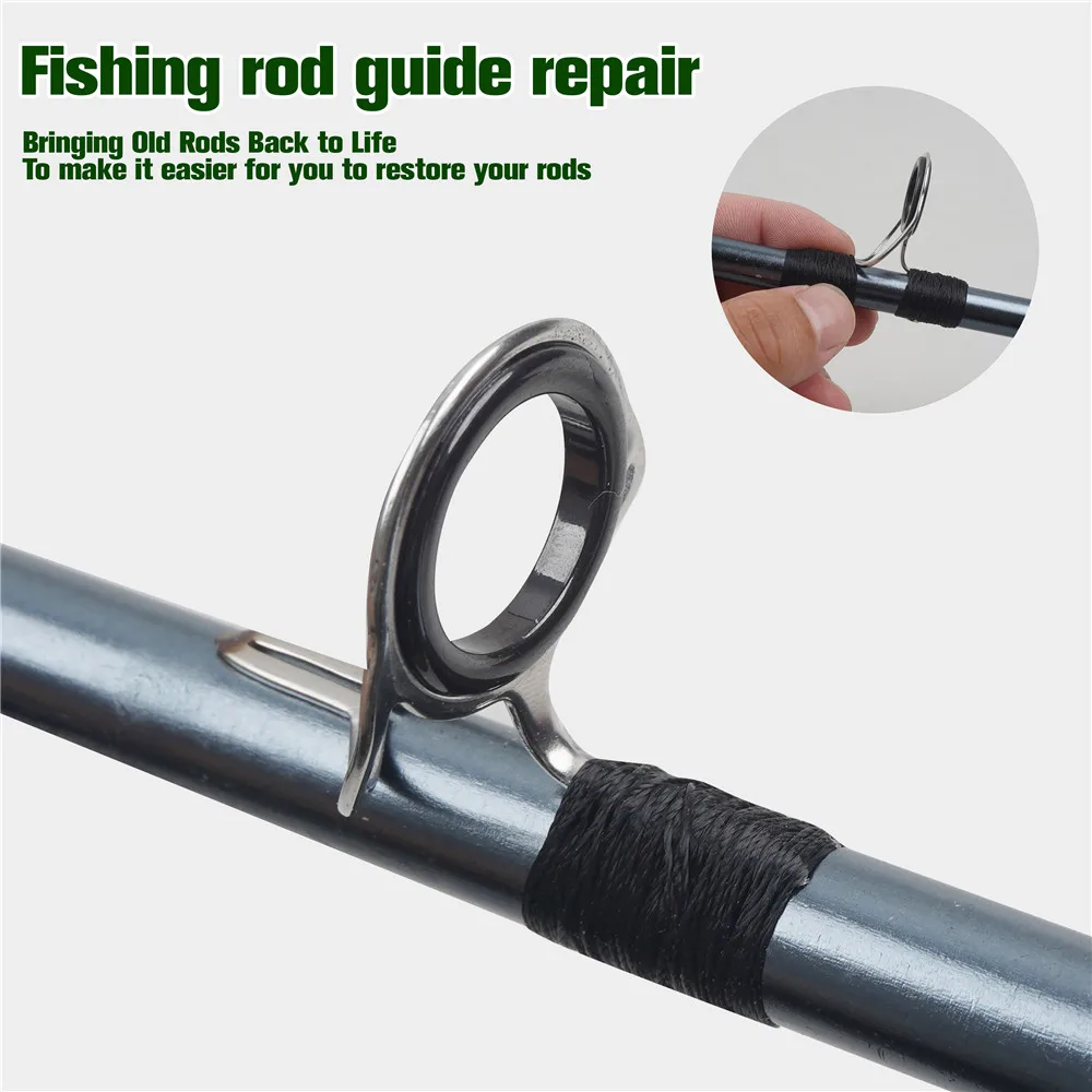 Hilo de nailon 1800M 150D para guías de cañas de pescar, hilo de nailon para envolver guías de cañas de spinning, kit de reparación de cañas de pescar - imagen 3