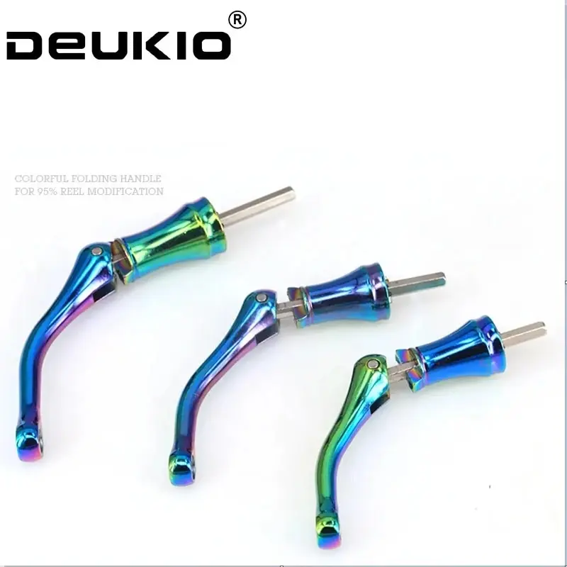 Brazo basculante modificado para entusiastas de la pesca, Material aeronáutico, balancín Hexagonal colorido, mango modificado, novedad de 2024 - imagen 2