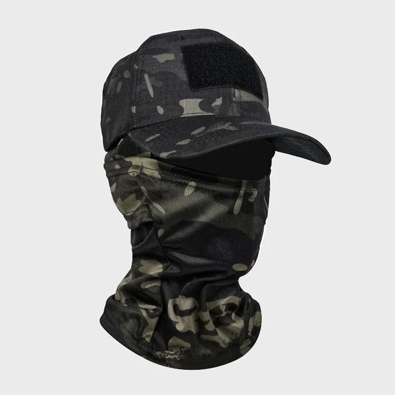 Gorra de béisbol con máscara de camuflaje táctico, gorros del ejército militar, Skullies, gorro de punto Unisex, Hip Hop, gorra elástica para exteriores - imagen 4