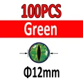 100pcs Green 12mm