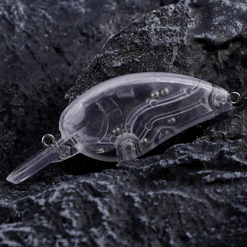 Crankbait flotante sin pintar Dr.Holife con sonajeros para agua media - imagen 5