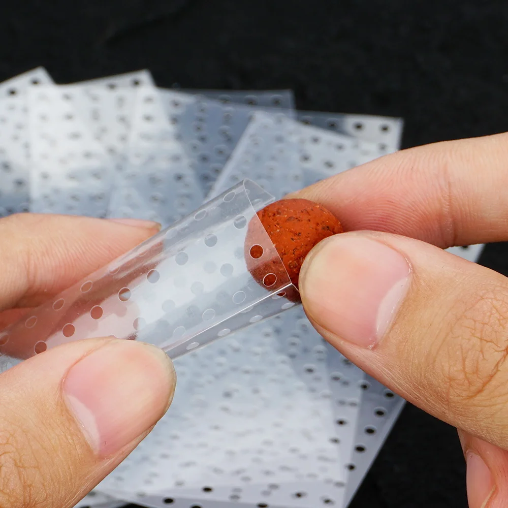 Hirisi-cebo de pesca de carpa, Protector de cebo de pesca súper envolvente, tubo retráctil perforado, tubo termorretráctil antimordeduras