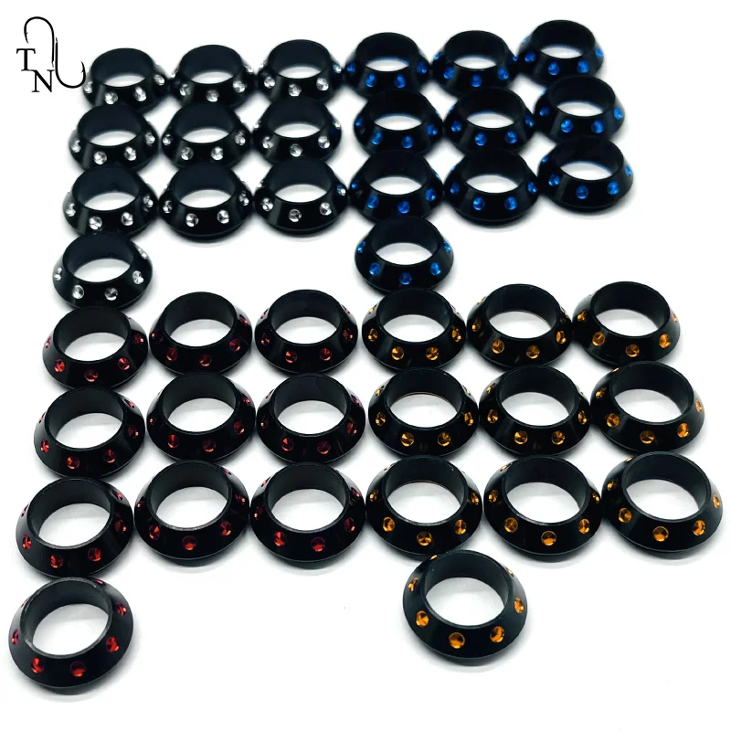TN35-1 para caña de pescar, accesorio de reparación de piezas de aluminio, anillos de aluminio de construcción, anillo decorativo para comprobación de bobinado - imagen 4