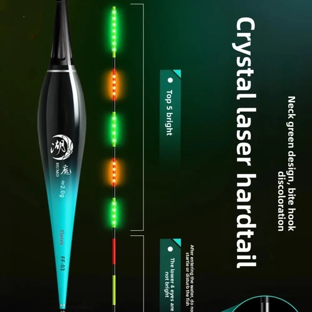 Flotador de pesca con indicador, boya de tubo de deriva antideslizante, Bobbers, gancho para morder, cambio de Color, flotador de luz Led de pesca altamente sensible - imagen 3