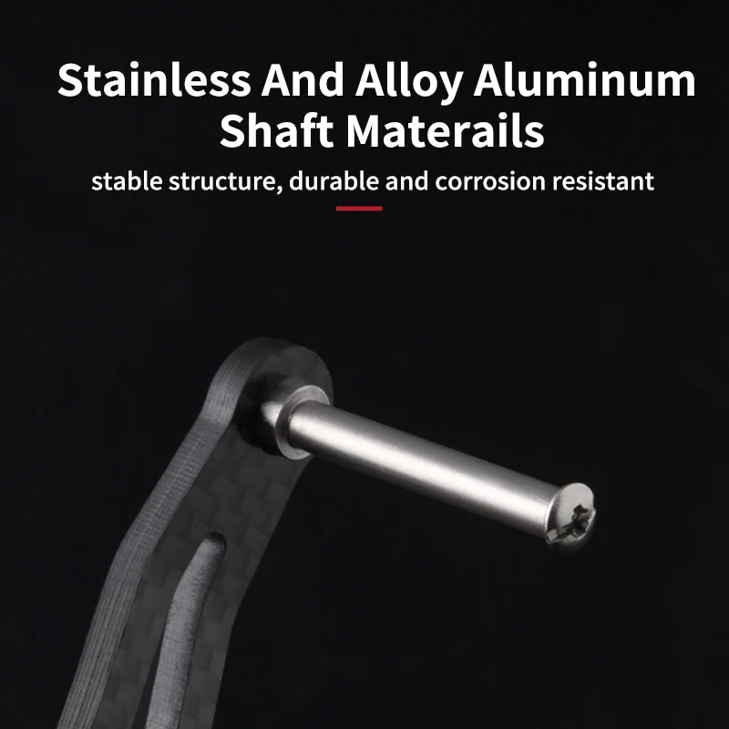 Mango de carrete de pesca Ruke, Material de carbono de 120/130mm con perilla EVA para carrete de Baitcasting, tamaño del agujero 8*5/7*4mm, accesorio - imagen 5